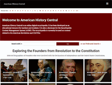 Tablet Screenshot of americanhistorycentral.com